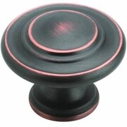 AMEROCK 1.31 in. Three Ring Oil-Rubbed Bronze Cabinet Knob 5827597